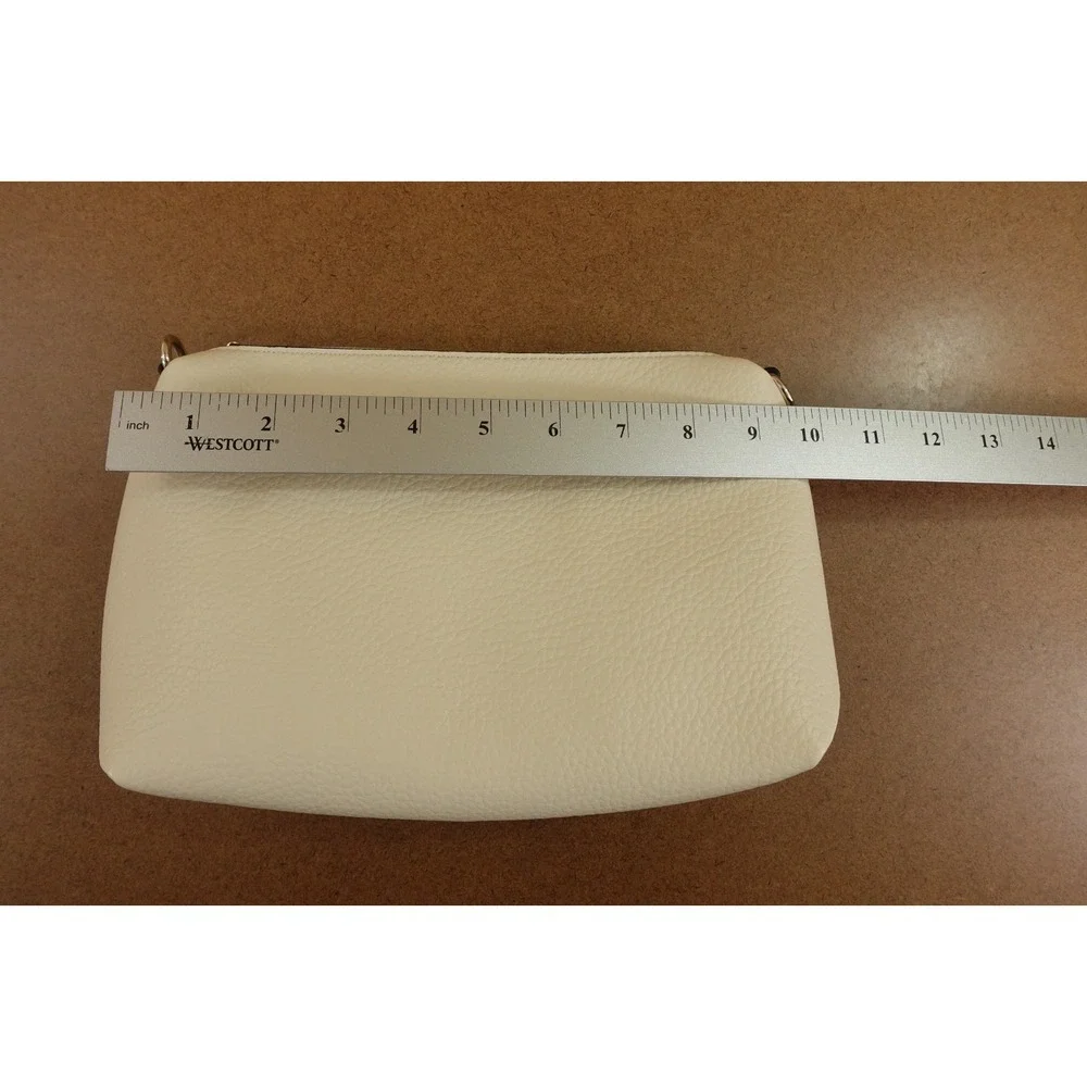 K. Carroll Ivory Vegan Leather RFID Crossbody Organizer 2-In-1 Handbag Set NWT